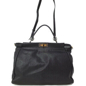 Fendi Peekaboo handbag ISeeU Leather 2way Shoulder Bag